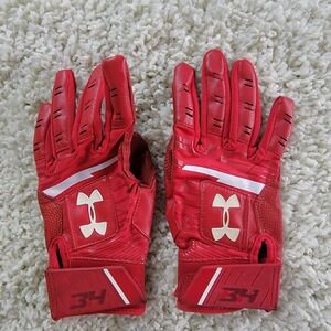 UNDER ARMOUR "Harper Hustle 34" Baseball Batting Gloves Youth Size